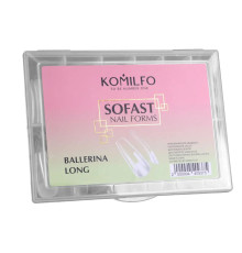 Gel forms for nail extension Komilfo SoFast Nail Forms Ballerina Long, ballerina, 240
