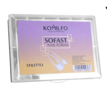 Гелеві форми для нарощування нігтів Komilfo SoFast Nail Forms Stiletto, стилет, 240