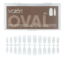 Геловые типсы Valeri Nail gel Tips Oval, овал, 240 шт