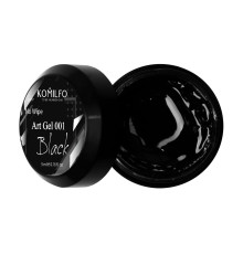 Komilfo No Wipe Art Gel Black 001 5 мл