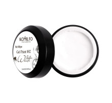 Komilfo No Wipe Gel Paint White 002 біла без липкого шару 5 мл