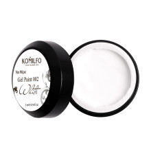 Komilfo No Wipe Gel Paint White 002 белая без липкого слоя 5 мл