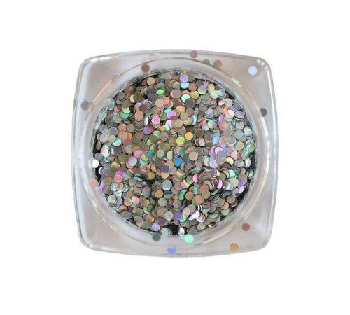 Komilfo disco design No. 028 silver hologram 1 g