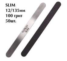Komilfo replaceable files for manicure SLIM 100 grit 12 / 135mm 50 pcs