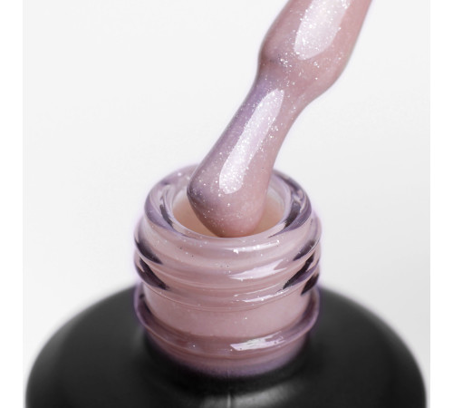 Акрил гель Komilfo PolyGel №06 Beige Glitter, бежевий з шиммером, 15 мл