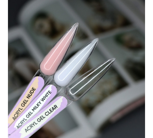 Acrylic gel Acryl Gel Komilfo No. 001 Clear HEMA/TPO Free, transparent, 30 g