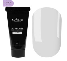 Акрил-гель Acryl Gel Komilfo №001 Clear HEMA/TPO Free, прозорий, 30 г
