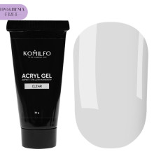 Акрил-гель Acryl Gel Komilfo №001 Clear HEMA/TPO Free, прозрачный, 30 г