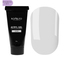 Acrylic gel Acryl Gel Komilfo No. 001 Clear HEMA/TPO Free, transparent, 30 g
