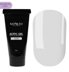 Акрил-гель Acryl Gel Komilfo №001 Clear HEMA/TPO Free, прозорий, 30 г
