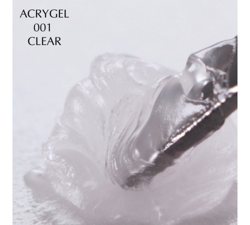 Acrylic gel Acryl Gel Komilfo No. 001 Clear, transparent, 30 g
