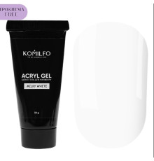 Акрил-гель Acryl Gel Komilfo №002 Milky White HEMA/TPO Free, молочно-белый, 30 г