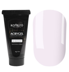 Акрил-гель Acryl Gel Komilfo №002 Milky White, молочно-білий, 30 г