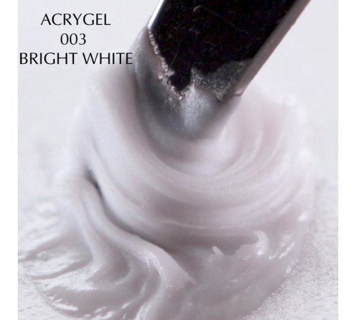 Акрил-гель Acryl Gel Komilfo №003 Bright White, яскро-білий, 30 г