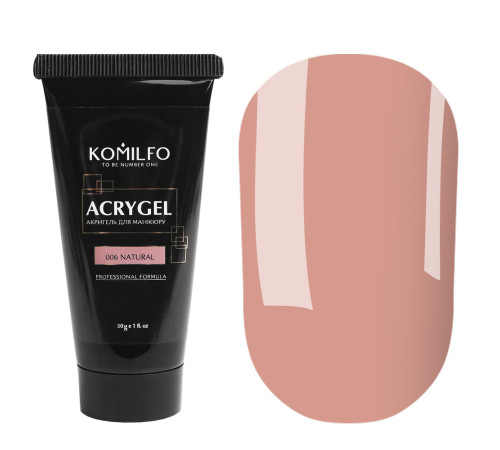 Акрил-гель Acryl Gel Komilfo №006 Natural, натуральний, 30 г