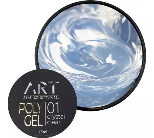 Acrylic gel ART Polygel No. 01 Crystal Clear, crystal clear, 15 ml