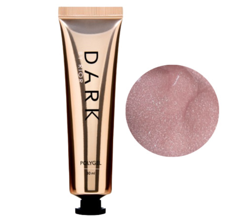 Акрил-гель DARK PolyGel №06, персиковий з шиммером в тюбику, 30 мл