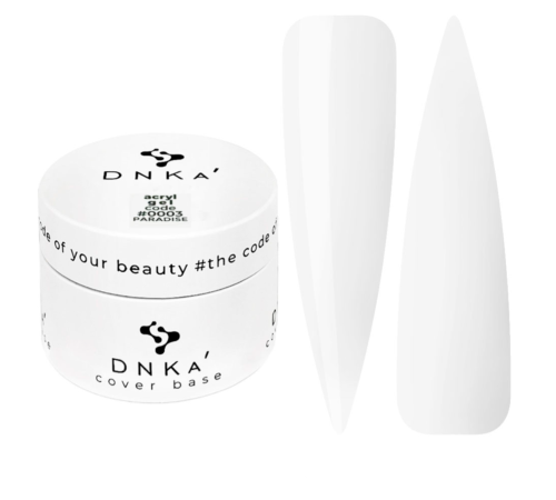 Акрил-гель DNKA  Acryl Gel №003 Paradise білий, 30 мл