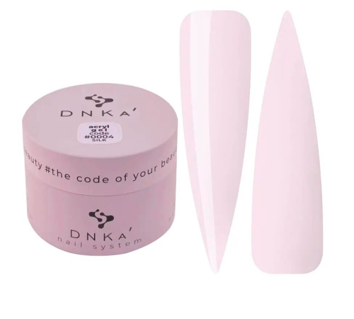 Акрил-гель DNKA  Acryl Gel №004 Silk ніжно-рожевий, 30 мл