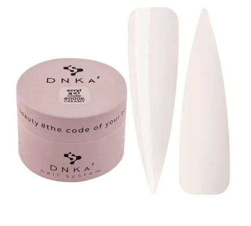 Акрил-гель DNKA  Acryl Gel №006 Creamy світлий беж, 30 мл