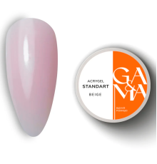 Акрил-гель GaMa Acrygel Standart Beige, бежевый, 30 мл