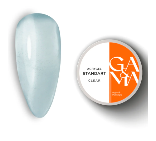 Акрил-гель GaMa Acrygel Standart Clear, прозорий, 30 мл