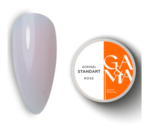 Акрил-гель GaMa Acrygel Standart Rose, рожевий, 30 мл