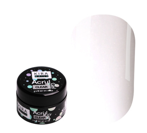 Акрил-гель Kira Nails clear, 5 мл