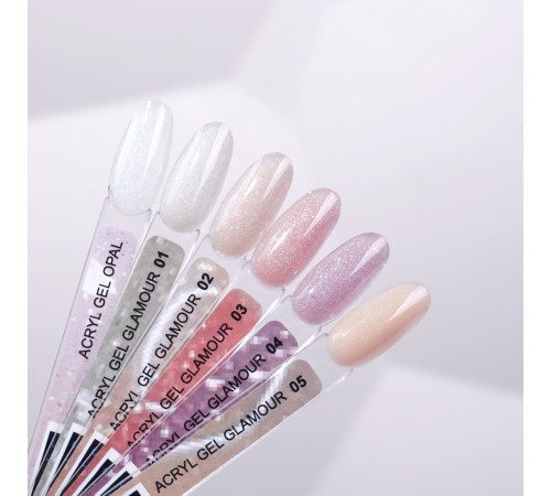 Акрил-гель Kira Nails Glamour 01, 15 мл