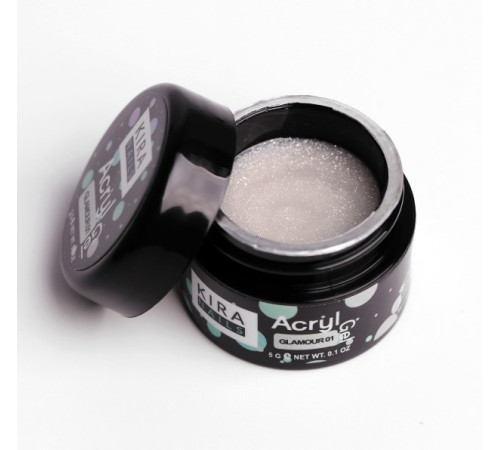 Акрил-гель Kira Nails Glamour 01, 5 мл