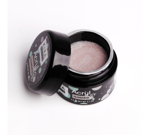 Акрил-гель Kira Nails Glamour 02, 5 мл