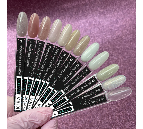 Акрил-гель Kira Nails Glamour 02, 5 мл