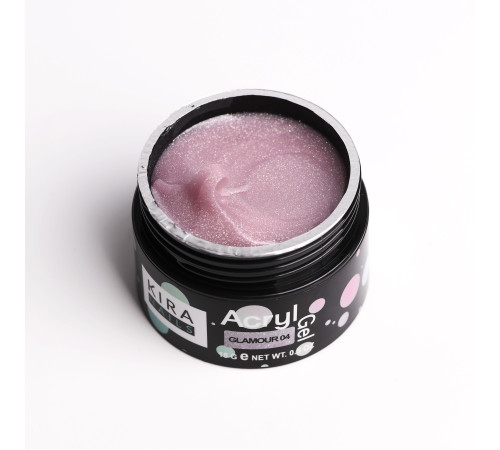 Акрил-гель Kira Nails Glamour 04, 15 мл