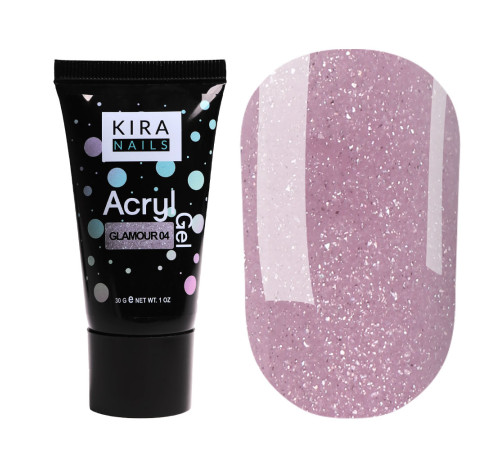 Акрил-гель Kira Nails Glamour 04, 30 мл