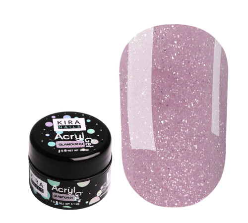 Акрил-гель Kira Nails Glamour 04, 5 мл