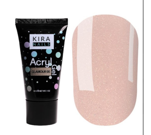 Акрил-гель Kira Nails Glamour 05, 30 мл