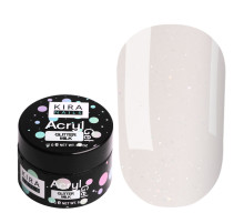 Acrylic gel Kira Nails Glitter Milk, 15 ml