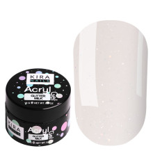 Акрил-гель Kira Nails Glitter Milk, 15 мл