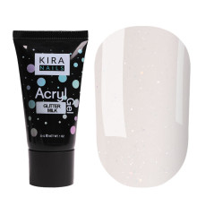 Акрил-гель Kira Nails Glitter Milk, 30 мл