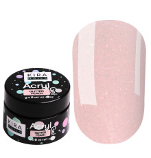 Акрил-гель Kira Nails Glitter Peach, 15 мл