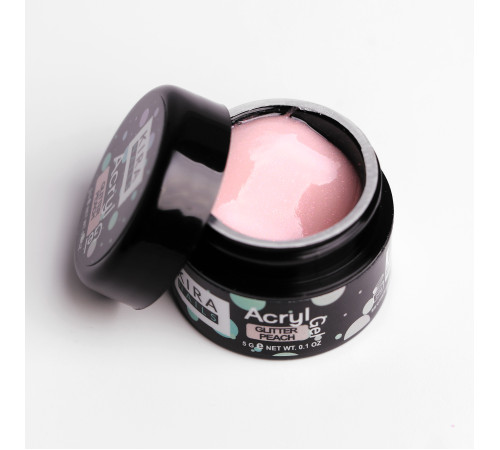 Акрил-гель Kira Nails Glitter Peach, 5 мл