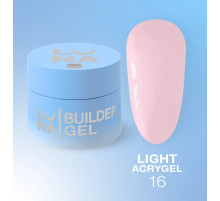 Acrylic gel Luna Light Acrygel No. 16 liquid, light pink, 30 ml