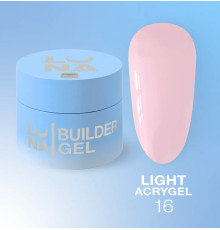 Акрил-гель Luna Light Acrygel №16 жидкий, светло-розовый, 30 мл