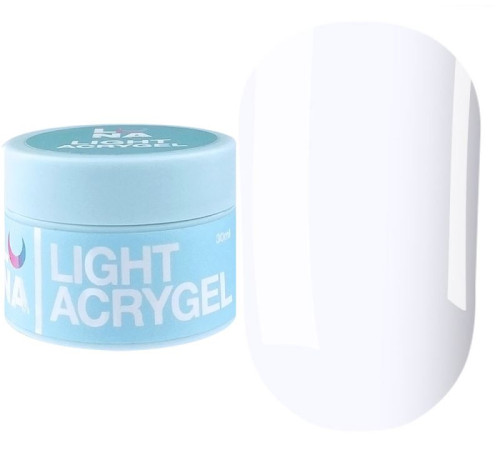 Акрил-гель Luna Light Acrygel №2 рідкий, білий, 30 мл