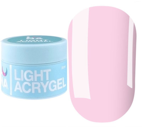 Акрил-гель Luna Light Acrygel №5 жидкий, розовый, 30 мл
