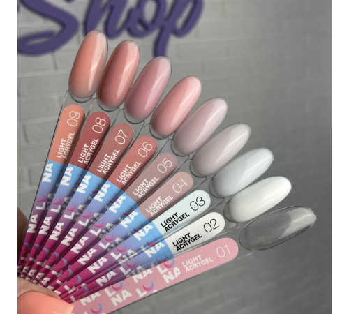 Акрил-гель Luna Light Acrygel №8 рідкий, персиковий, з пензликом, 13 мл