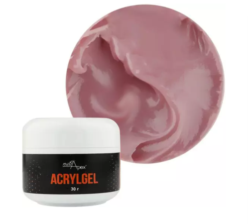 Acrylic gel NailApex Cover Rose beige-pink, 30 g