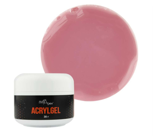 Acrylic gel NailApex Misty Rose beige-pink, 30 g