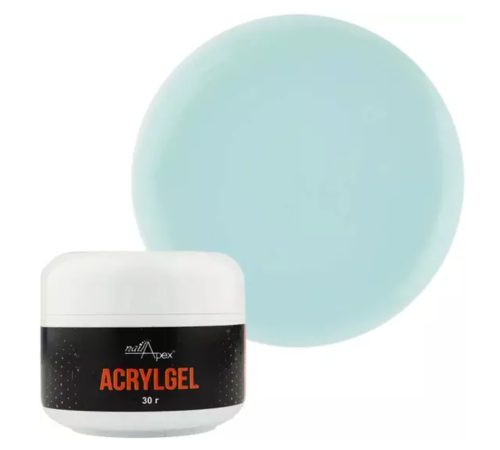 Акрил-гель NailApex Moon Light прозоро-блакитний, 30 г