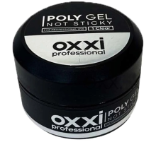 Акрил-гель PolyGel Oxxi №1 not sticky, прозорий, 30 мл